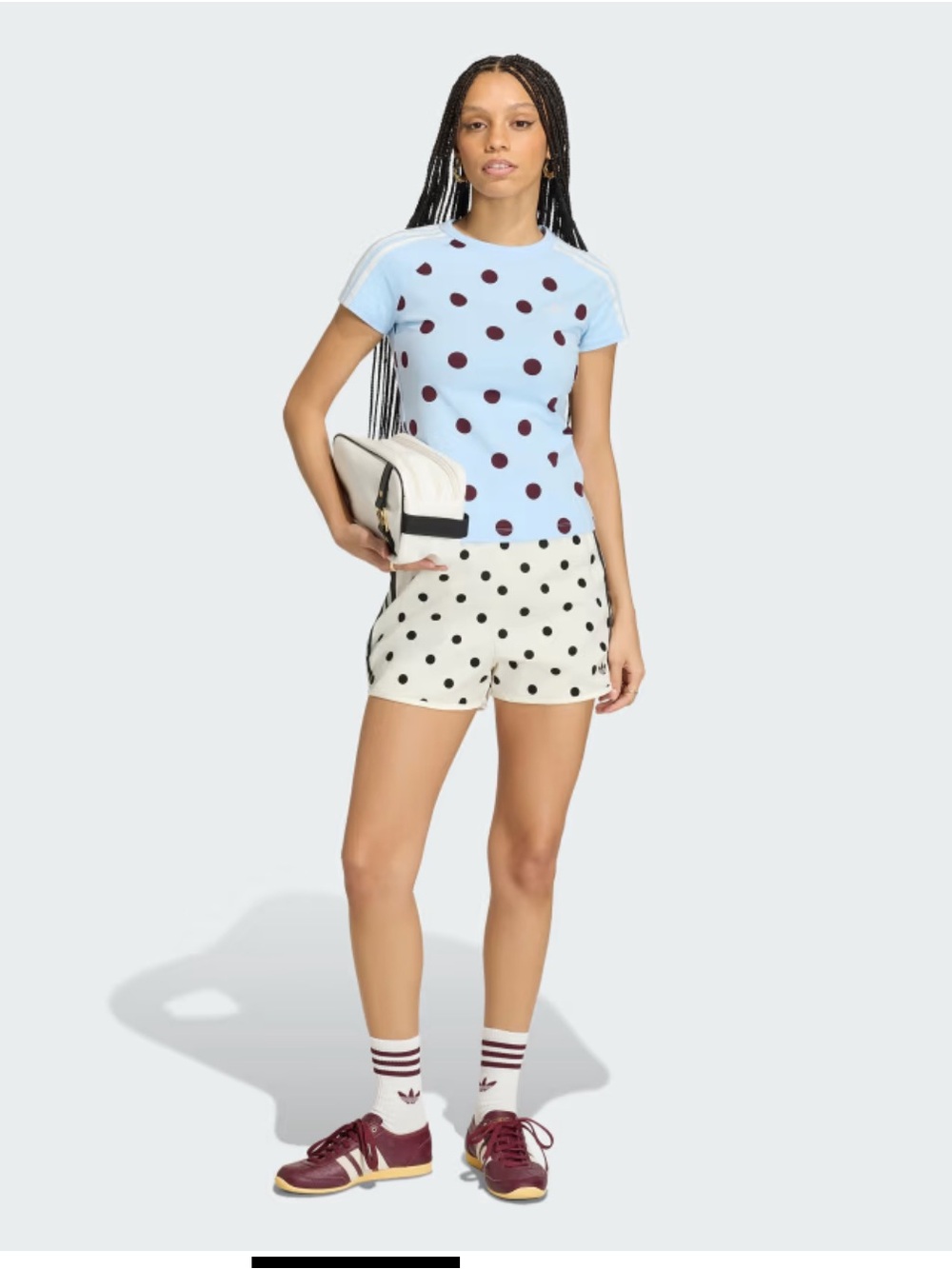 NWT Adidas Polka Dot Sprinter Shorts Size Small